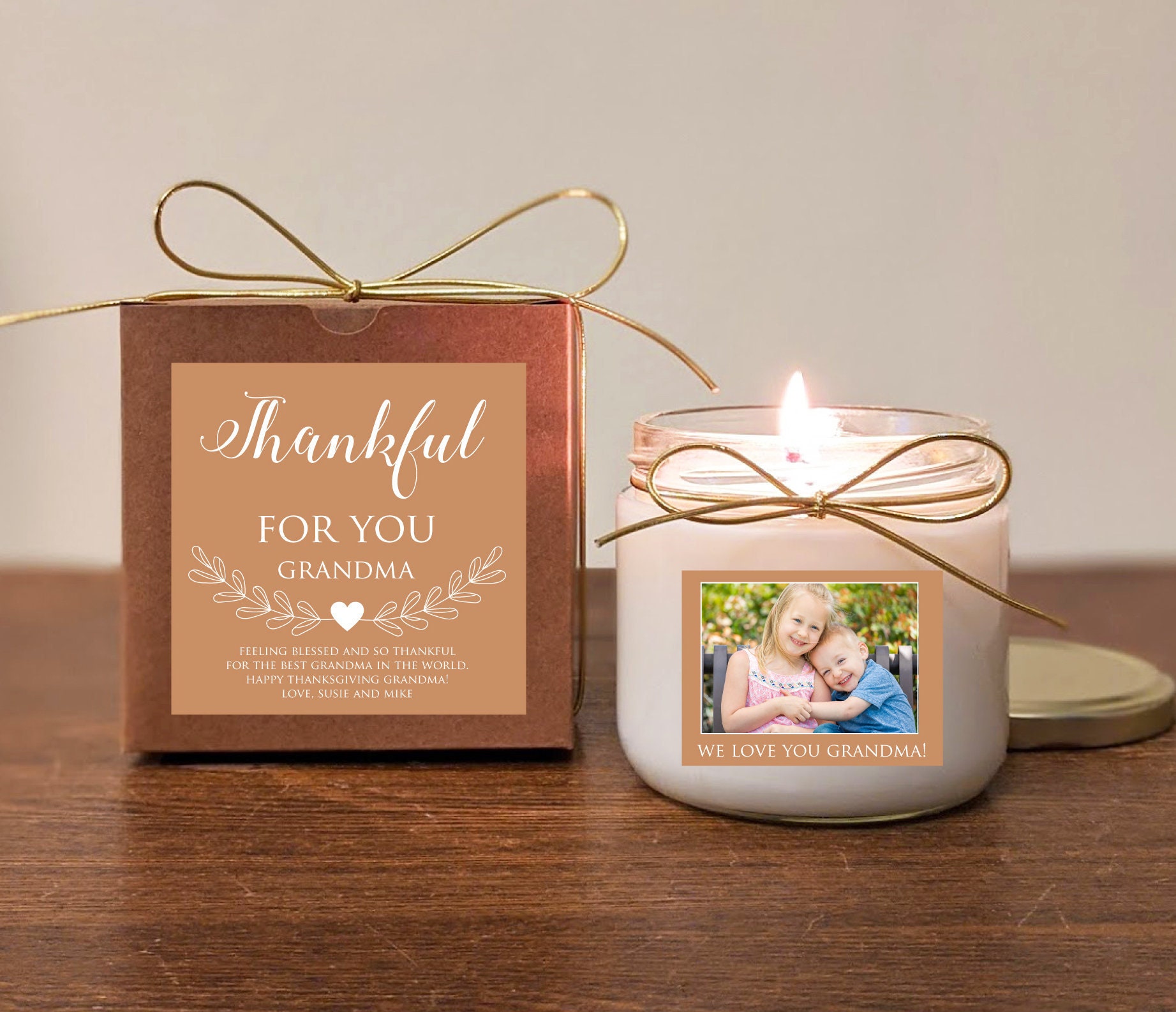 Birthday Gift for Sister, Mom, Grandmother, Soy Candle,live