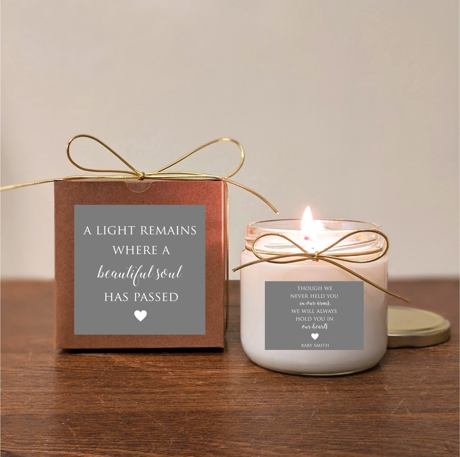 Miscarriage Gift Candle. Memorial Candle. Sympathy Gift. Etsy