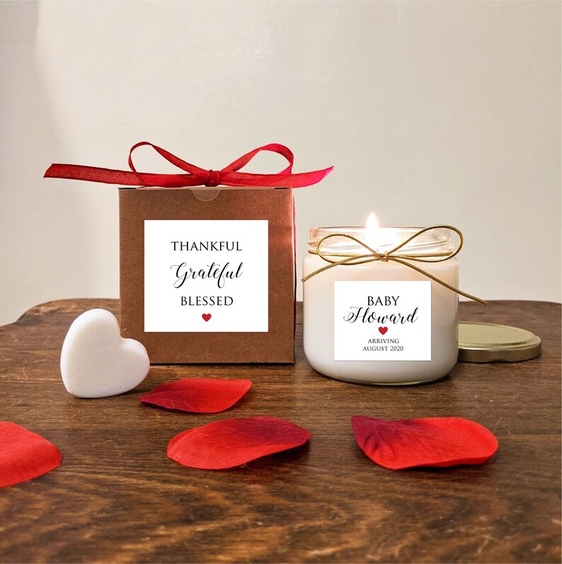 Pregnancy Announcement Custom Candle. You Pick Text and Etsy