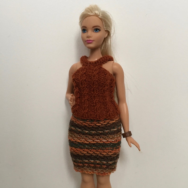 Barbie Easy Knitting Pattern for Beginner Skirt Instructions Etsy