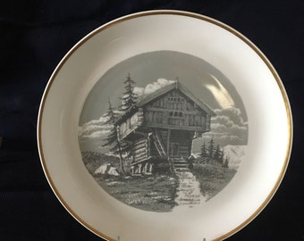 Norsk Stabbur collectible plate