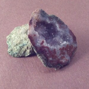 SALE! Tabasco BABY Geodes with Druzy Quartz . Great For Jewlery Making earrings; Vibrant Colors; Cut/Polished Hand Picked For Quality K.58