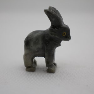 1-1 / 8 &quot;Hand geschnitzter Stein Speckstein ZIEGE Tier Fetisch Figur Made In Peru (Genaue Artikel abgebildet + kostenloser Versand !!)