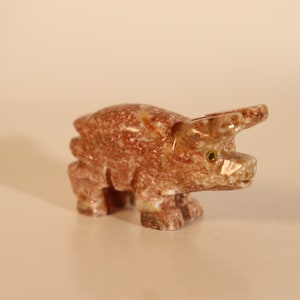 1-5 / 8 &quot;Hand geschnitzter Stein Speckstein Schwein Tier Fetisch Figur Made In Peru (Genaue Artikel abgebildet + kostenloser Versand !!)