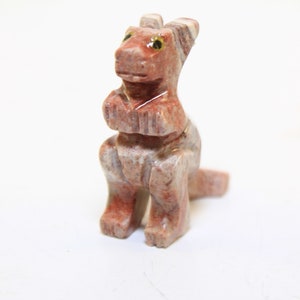 1-1 / 8 &quot;Hand geschnitzter Stein Speckstein KÄNGURU Tier Fetisch Figur Made In Peru (Genauer Artikel abgebildet + kostenloser Versand !!)