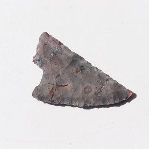 Ohio Flint Ridge Nethers Farm Hand Made From Solid Stone Flint Knapped/Knapping Neck Knife Blade Just Add A Handle D.I.Y. Dagger/Knife Point