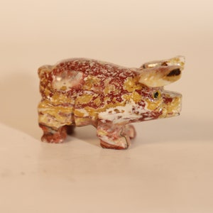 1-5 / 8 &quot;Hand geschnitzter Stein Speckstein Schwein Tier Fetisch Figur Made In Peru (Genaue Artikel abgebildet + kostenloser Versand !!)