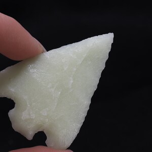 Glow-In-The-Dark Glass Flint Knapped Arrowhead/Gem Point Great Cosplay D.I.Y. Wire Wrapping Pendant D&D Props