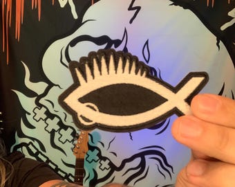 NATE PARRISH Fish Patch (glow in the dark!)