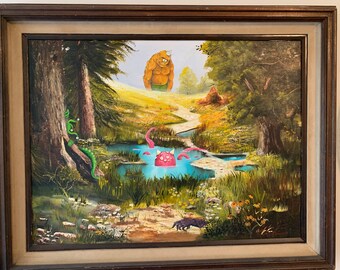 Reimagined Vintage Monsters Vintage Painting