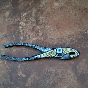Hand painted pliers Flying Eyeball Rat Fink Hot Rod
