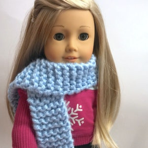 Cozy Hand Knit Scarf for Stuffed Animals, American Girls, and others--assorted colors