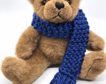 Cozy Hand Knit Scarf for Stuffed Animals, American Girls, and others--assorted colors