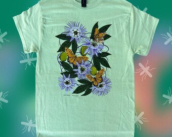 Butterfly & Passionflower T-shirt (Adult)
