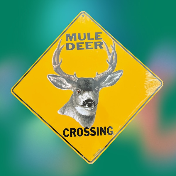 Mule Deer Crossing Sign