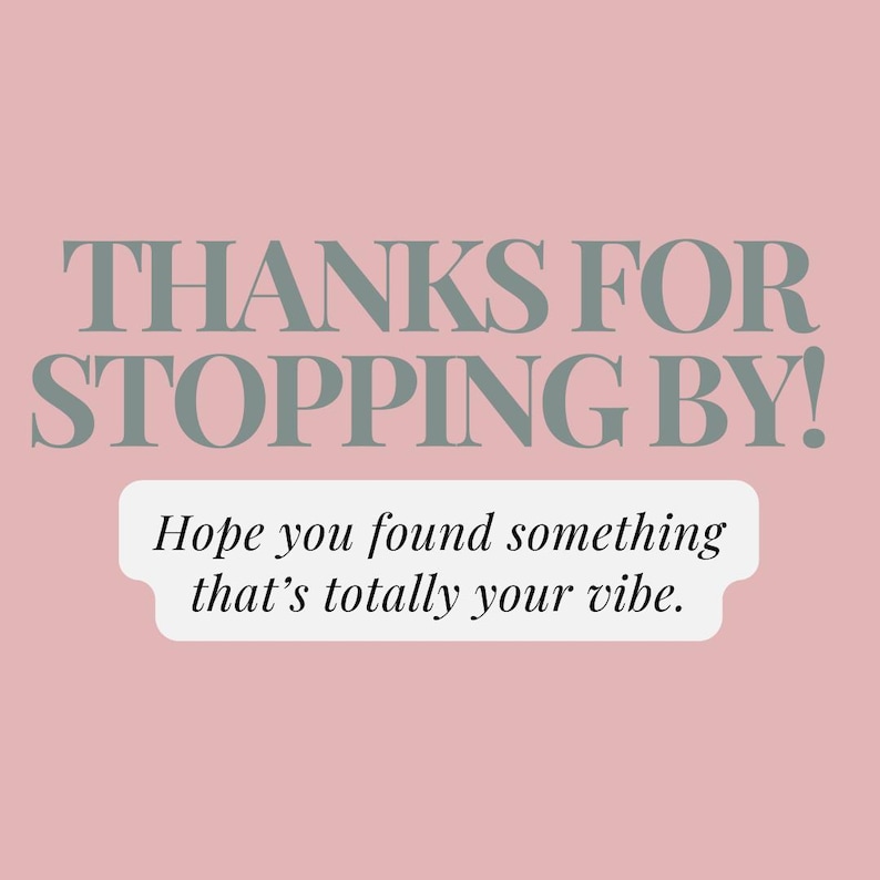 a pink background with the words thanks for stopping by