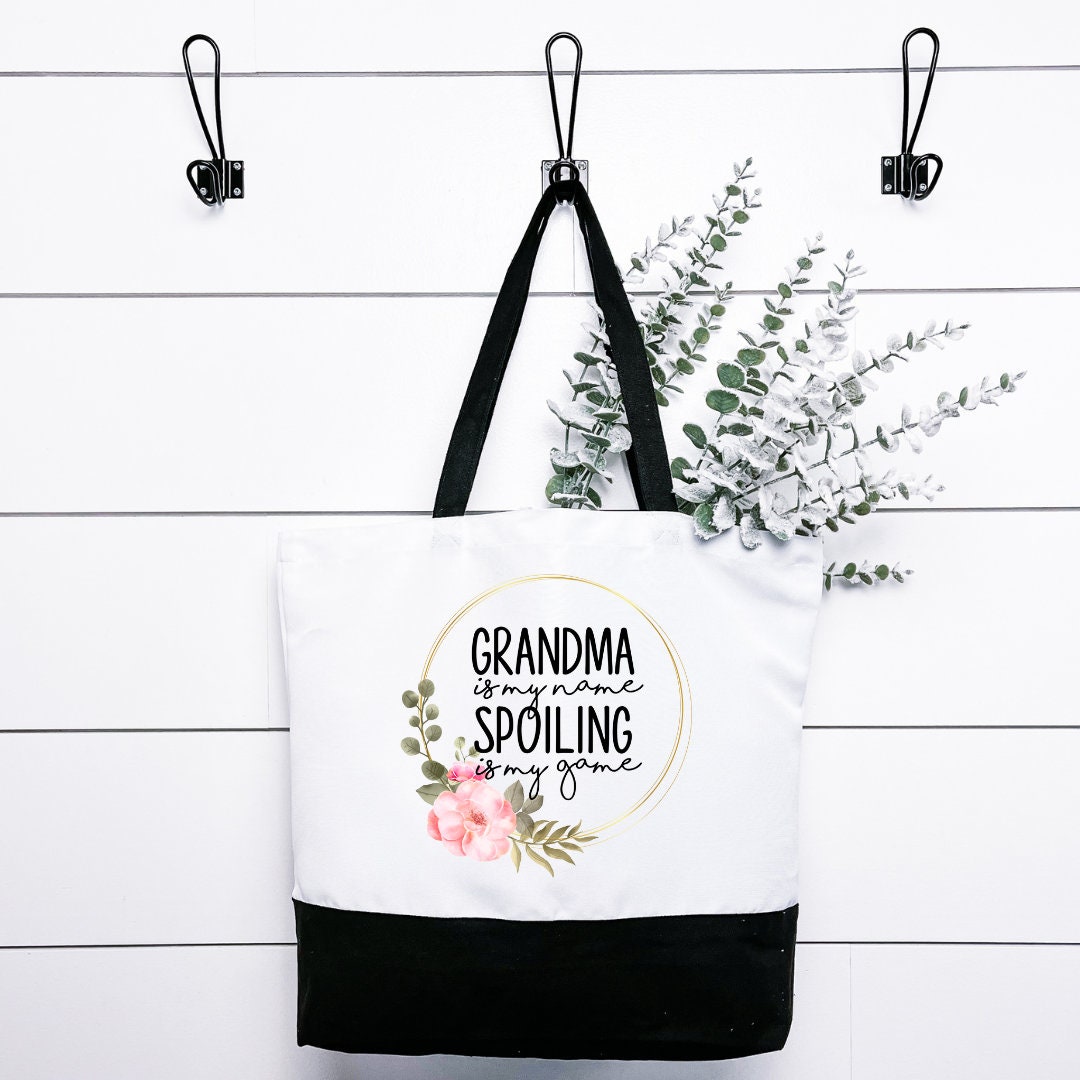 Grandma is My Name and Spoiling is My Game Tote Bag, Eco Friendly - Main Image