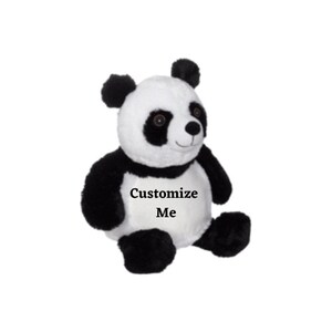 Panda, Personalized Baby Gift, Personalized Stuffed Animal, Birth Stats, Embroidered, Birth Announcement, Baby Shower Gift, Moose