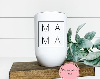 Waassud Bicchiere per la festa della mamma con manico e cannuccia