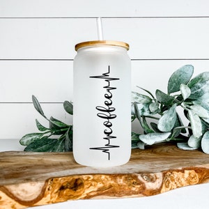Kaffeebecher, Herzschlag Libbey Glasbecher, Eiskaffeetasse, Bierdosenglas