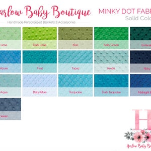 the color chart for a baby boy's boutique