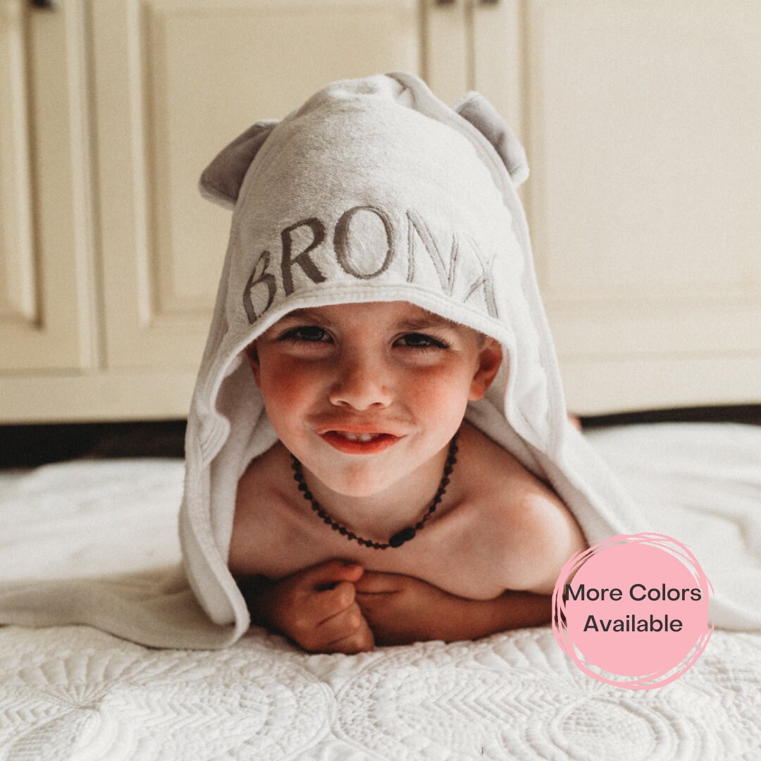 アナザー Personalized, Hooded Towel, Hooded Baby Towel, Bamboo Hooded Towel