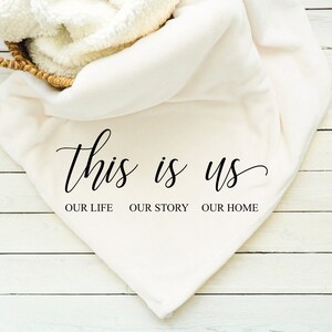 This Is Us Blanket, Throw, Minky, Sherpa, Gift for her, Gift for Him