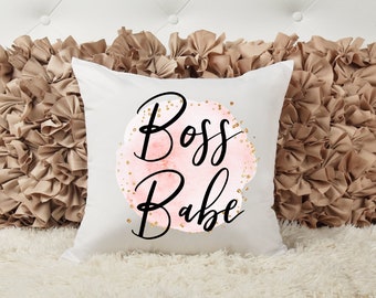 Boss Babe, Business Owner, Working Mom, Accent Pillow, Home Decor, Office Decor,Pillow Case