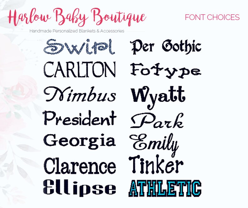 a bunch of different type of font on a white background