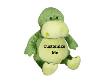 Dinosaur, Personalized Baby Gift, Personalized Stuffed Animal, Birth Stats, Embroidered, Birth Announcement, Baby Shower Gift, Moose