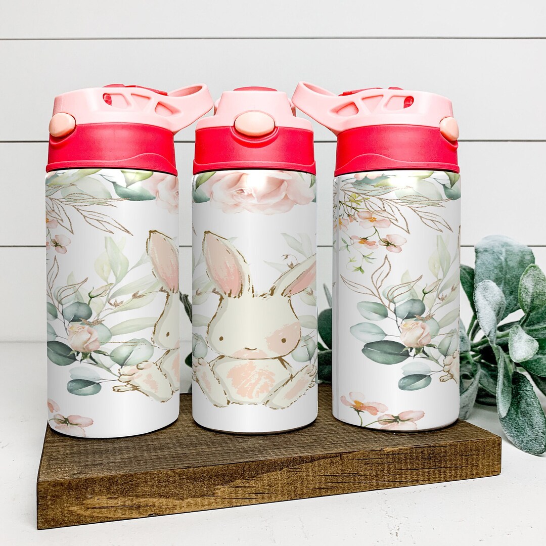 Personalized Flip Top Kids Cup, Kids Tumbler, Bunny, Sippy Cup, Custom ...