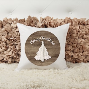 Merry Christmas, Christmas Tree, Happy Holidays, Christmas, Accent Pillow Cover, Mom Gift, Custom Home Decor, Winter Collection