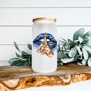 Autism Awareness, Autism Lips, Dont Judge What You Dont Understand Libbey Glass Tumbler, Iced Coffee Cup, 16 oz, Beer Can Glass