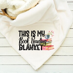 This is my Book Reading Blanket, Super Soft Blanket, Minky, Sherpa, Reading,