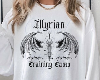 Ilyrian Training Camp PNG for sublimation, ACOTAR svg, Nesta png, SJM Merch, Bat Boys shirt Design, Bookish Shirt, Court of Thorns and Roses