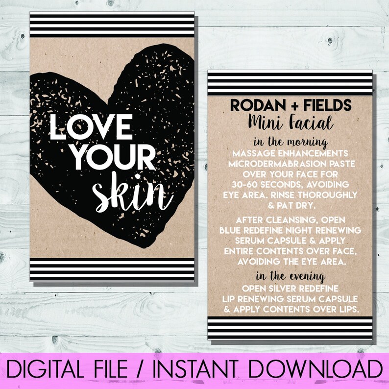 rodan-fields-mini-facial-card-instant-download-love-your-etsy