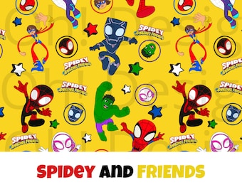 Padrão sem emendas do Aranha e seus amigos | Aranha e seus amigos incríveis | Padrão de super-heróis