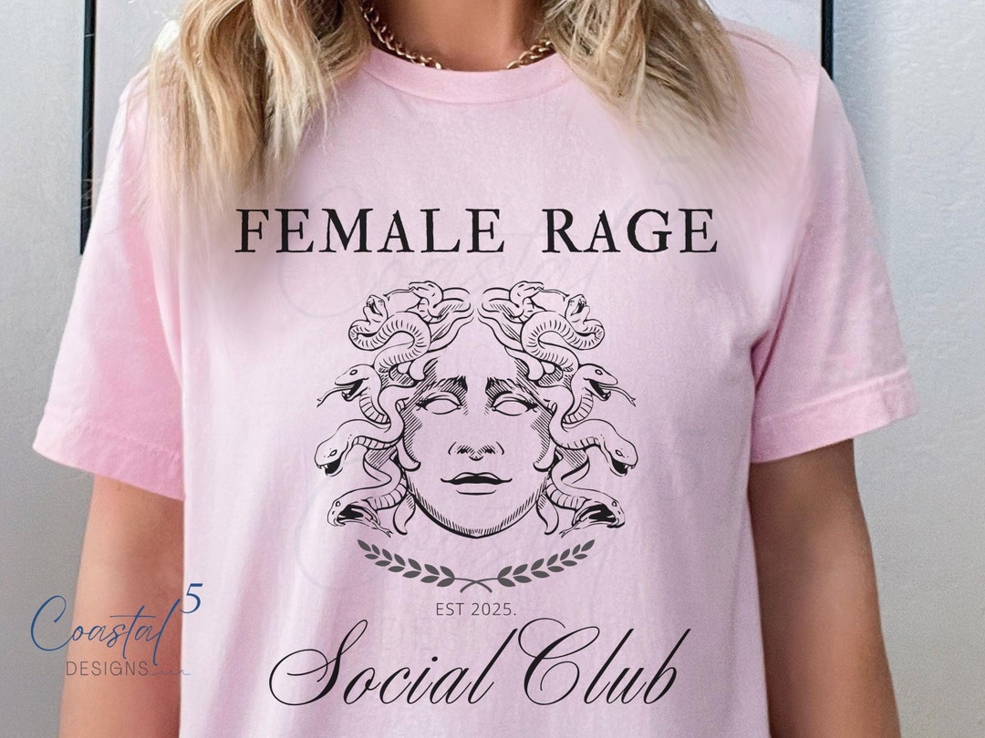 Female Rage Tshirt PNG File | Feminine Rage Sublimation Design PNG | T ...