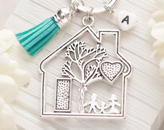 first home keychain as gift for couple family