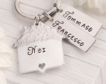 Anniversary home gift for husband with house key ring
