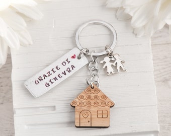 custom home keychain as end of school gift ideas