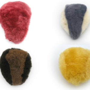 BICYCLE SEAT COVER Adult Unisex Natural Soft Sheepskin Wool Bike Saddle Cushioned Pad