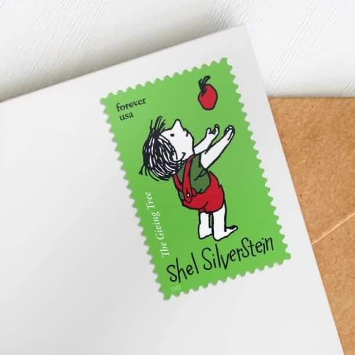 2022 Shel Silverstein USPS Stamp the Giving Tree Etsy