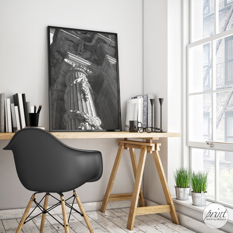 Printable Wall Art Spain Decor Spain Architecture Printable Instant Download Mediterranean Print Black and White Photography Spain Pic