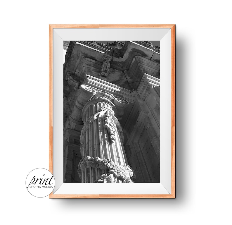 Printable Wall Art Spain Decor Spain Architecture Printable Instant Download Mediterranean Print Black and White Photography Spain Pic