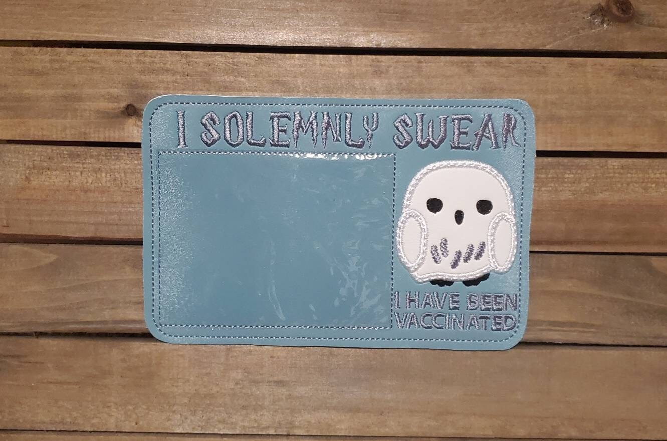 I Solemnly Swear Potter Inspired Vaccine Card Holder