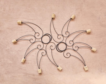 Spring steel spiral fire fans