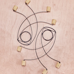 Spring Steel 4-Wick Fire Fans, Spider Design