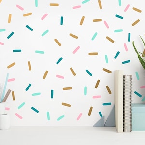 Confetti Wall Decals - Sprinkles Wall Decal Set, Peel and Stick Wall Stickers, Nursery Decals, Modern Wall Decals