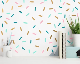 Confetti Wall Decals - Sprinkles Wall Decal Set, Peel and Stick Wall Stickers, Nursery Decals, Modern Wall Decals